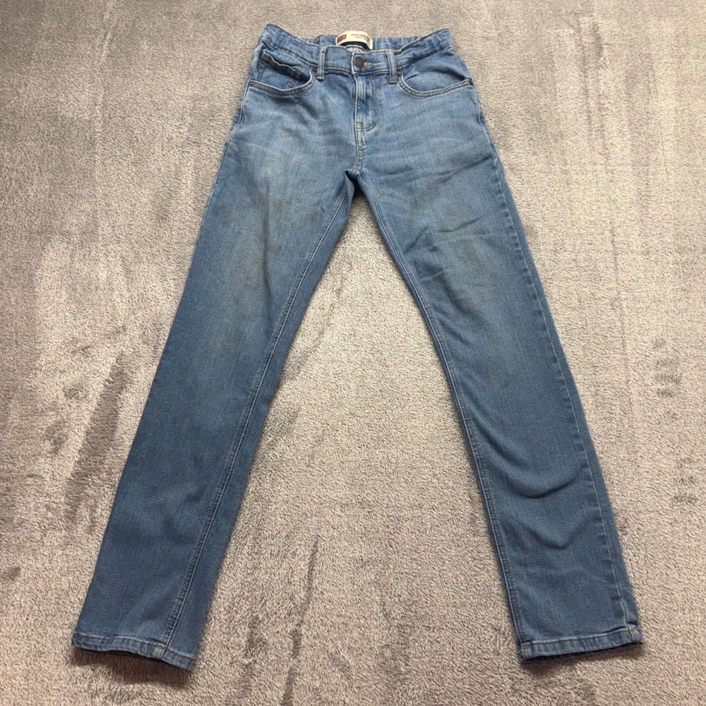 Levi's 511 Slim Jeans Boys 16 Reg Blue Good Performance Stretch Zip Fly 766